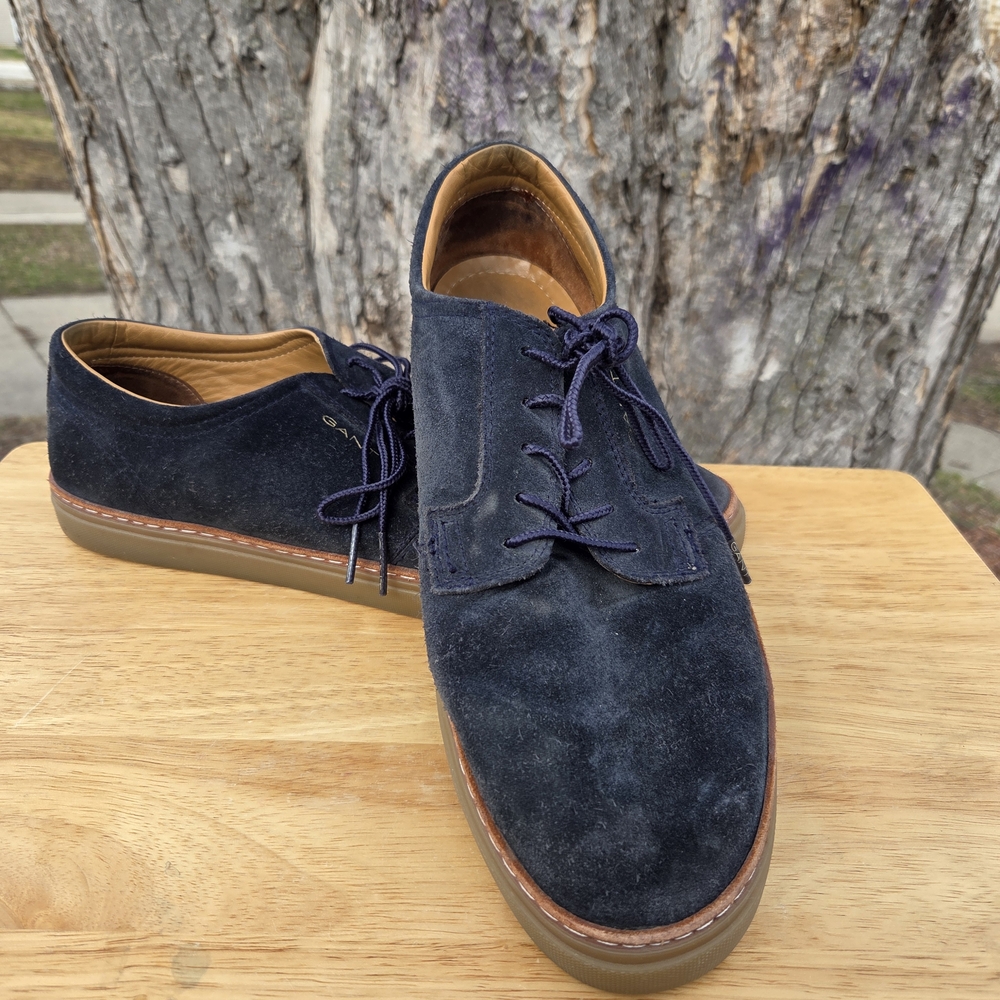 Gant Navy Suede Chukka Lace-Up Boots